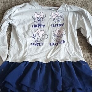 Kids Long Sleeve Character Shirt - White and Blue